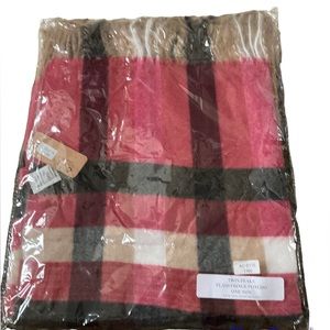 Vici Plaid Fringe Poncho